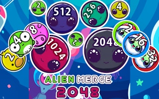 Alien Merge 2048 game cover