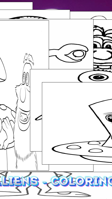 Aliens - Coloring Galaxy Page