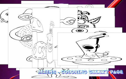 Aliens - Coloring Galaxy Page