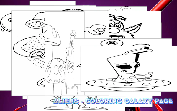 Aliens – Coloring Galaxy Page