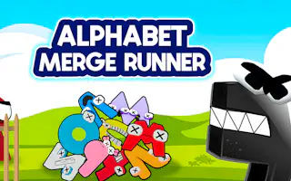 Alphabet Merge Runner: Corrida de Fusão
