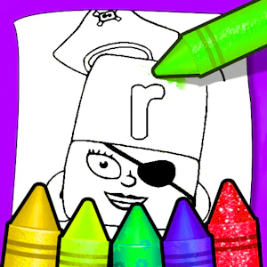 Alphablocks Coloring Pages Thumbnail