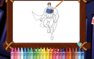 Amazing Superheroes Coloring