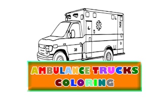 Ambulance Trucks Coloring game cover