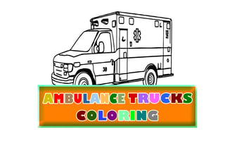 Ambulance Trucks Coloring game cover