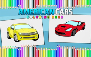 American Cars Coloring Book