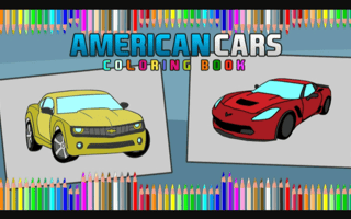 American Cars Coloring Book game cover