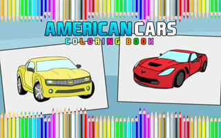 American Cars Coloring Book game cover