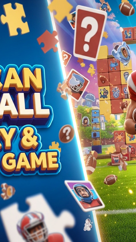 American Football Memory & Matching Game