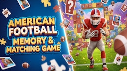 American Football Memory & Matching Game