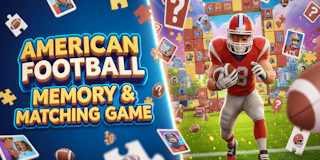American Football Memory & Matching Game thumbnail