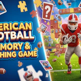 American Football Memory & Matching Game