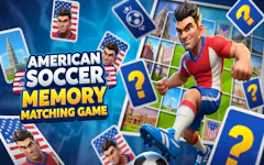 American Soccer Memory Matching Game