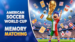 American Soccer World Cup Memory Matching