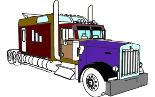 American Trucks Coloring game cover