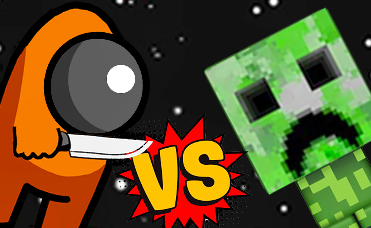 Play Among vs Creeper — free online Arcade game