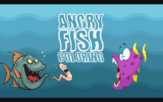 Angry Fish Coloring game cover