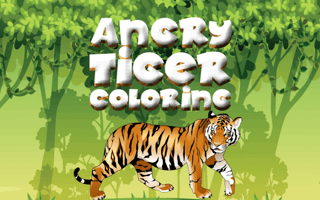 Angry Tiger Coloring