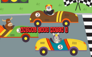 Animal Cars Match 3 game cover