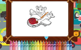 Animal Happy Drive Coloring game cover