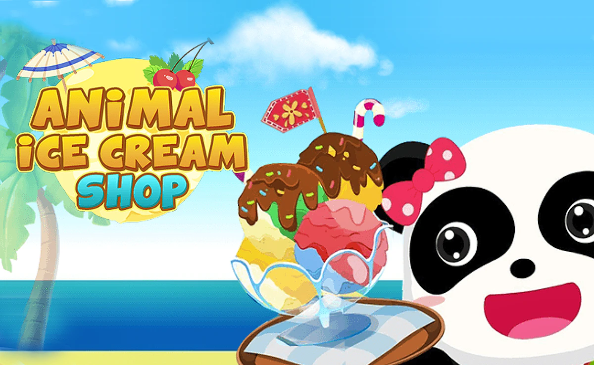 Play Animal Ice Cream Shop — free online Kids game