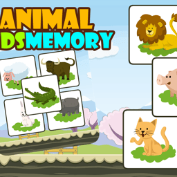 Animal Kids Memory Online puzzle Games on taptohit.com