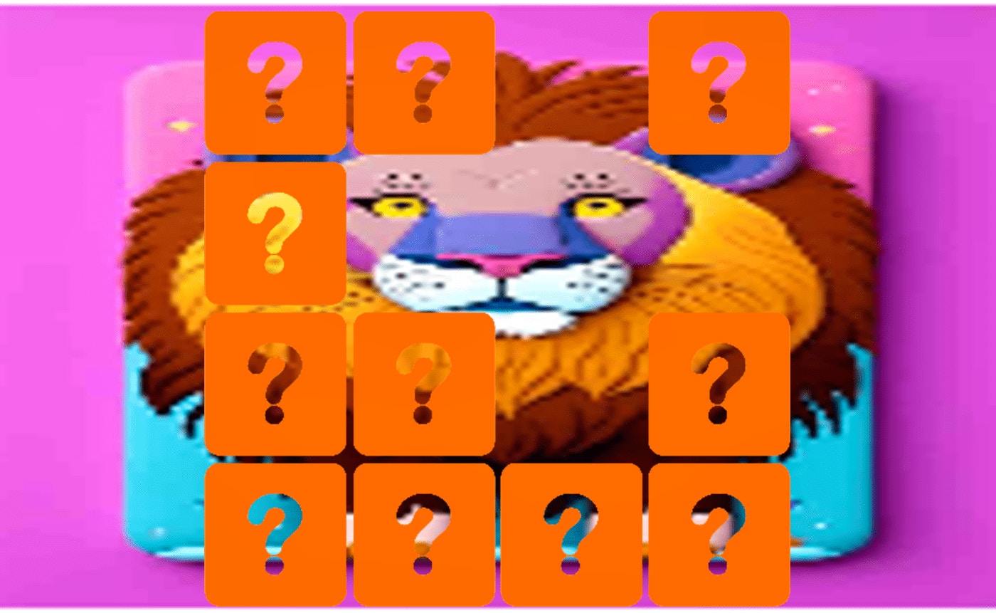 Animal Lion Memory Match