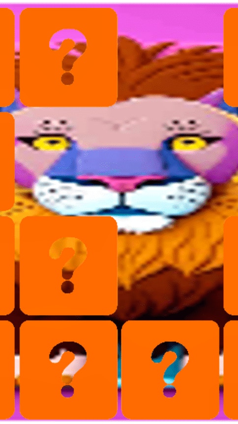 Animal Lion Memory Match