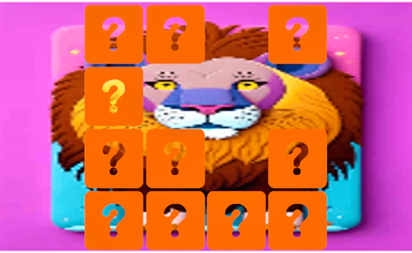 Animal Lion Memory Match