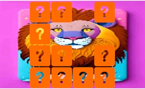 Animal Lion Memory Match