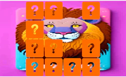 Animal Lion Memory Match