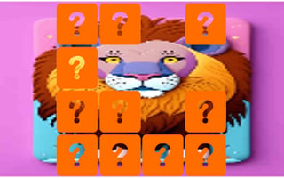 Animal Lion Memory Match