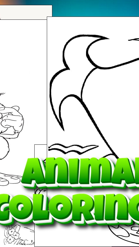 Animals AI Coloring Book