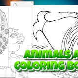 Animals AI Coloring Book