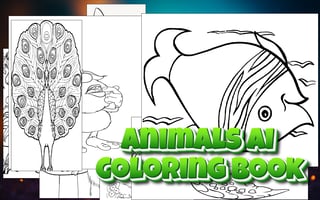 Juega gratis a Animals AI Coloring Book