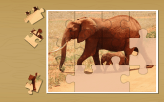 Animals Jigsaw Puzzle Elephants game cover