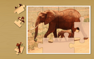 Animals Jigsaw Puzzle Elephants