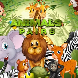 Animals Pairs Match 3 Online puzzle Games on taptohit.com