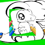 Anime Animals Coloring Pages