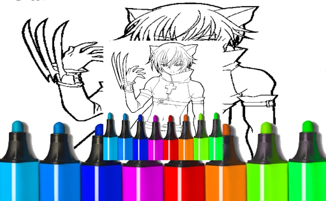 Anime Boys Coloring Pages
