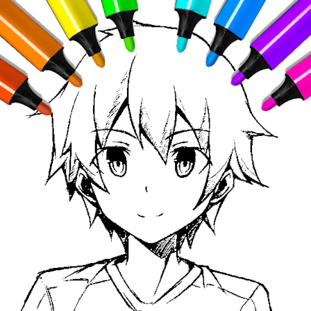 Anime Boys Coloring Pages game thumbnail