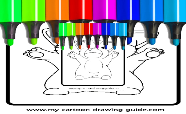 Anime Cat Girl Coloring Pages