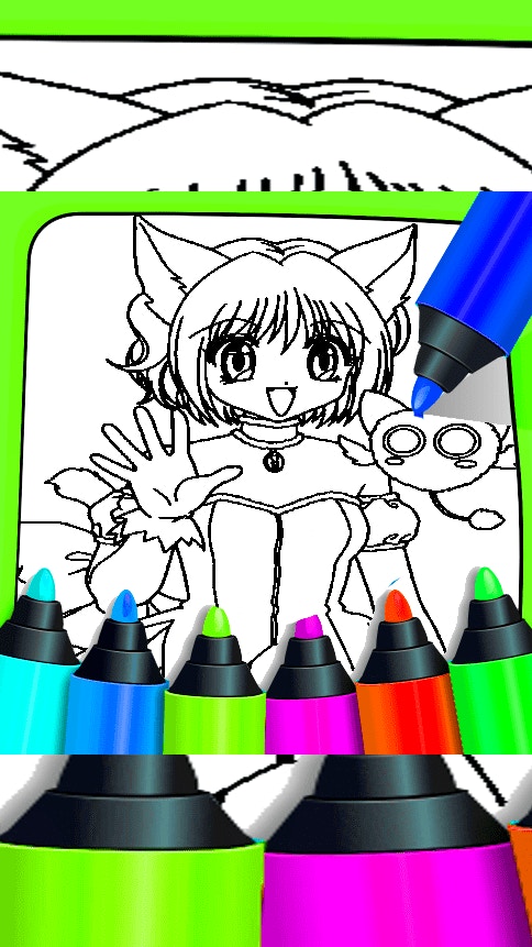 Anime Coloring Pages For Kids