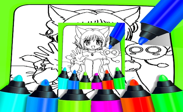 Anime Coloring Pages For Kids