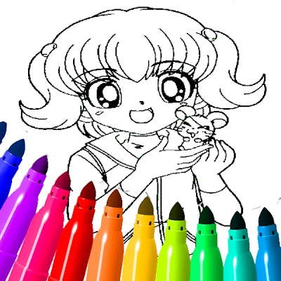 Anime Coloring Pages For Kids By Gamepix