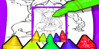 Anime Fox Girl Cute Coloring Pages thumbnail