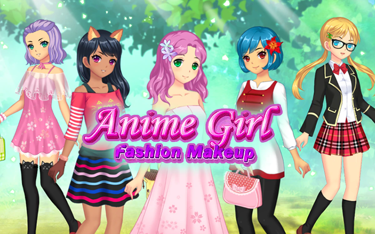 Play Anime Girls Fashion Makeup — free online Kids game