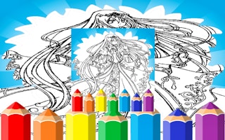 Anime Princess Coloring Pages game cover