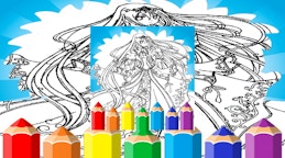 Anime Princess Coloring Pages