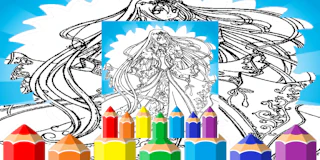 Anime Princess Coloring Pages thumbnail